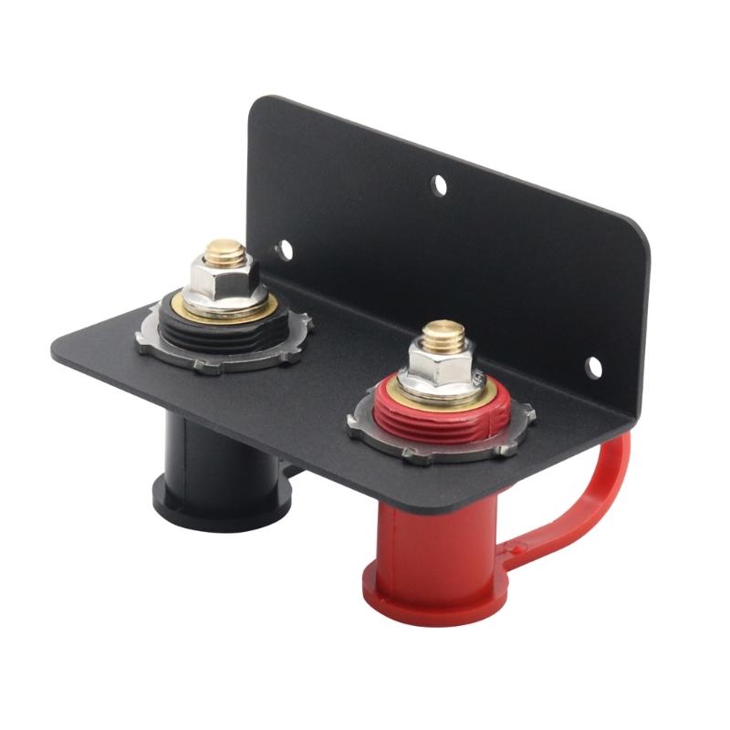 Battery Jump Post Starter for Lawn Mowers ATV Boats High Voltage Battery Jump Post Set with Mounting Bracket & Cover