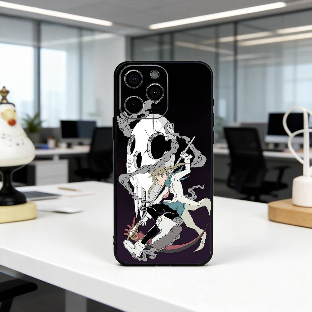 

Soul M-Maka A-Albarn E-Eater Phone Case For iPhone 17, 16,15,14,13,12,11 Plus,Pro Max, Others Soft Black Cover iPhone16e
