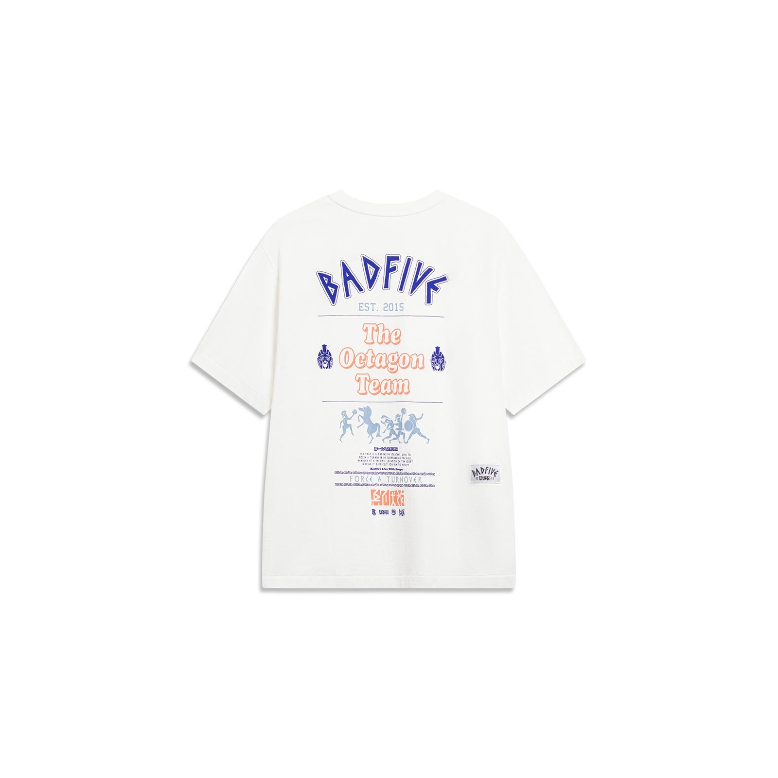 Li-Ning BadFive Force A Turnover Graphic T-shirt  White  Men s AHST289-5 XXL