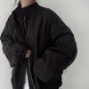 Giacca a Vento con Collo Alto Manica Lunga Sottile Donna Primavera Autunno Larga Stile Baseball Cardigan Casual Cappotto Top