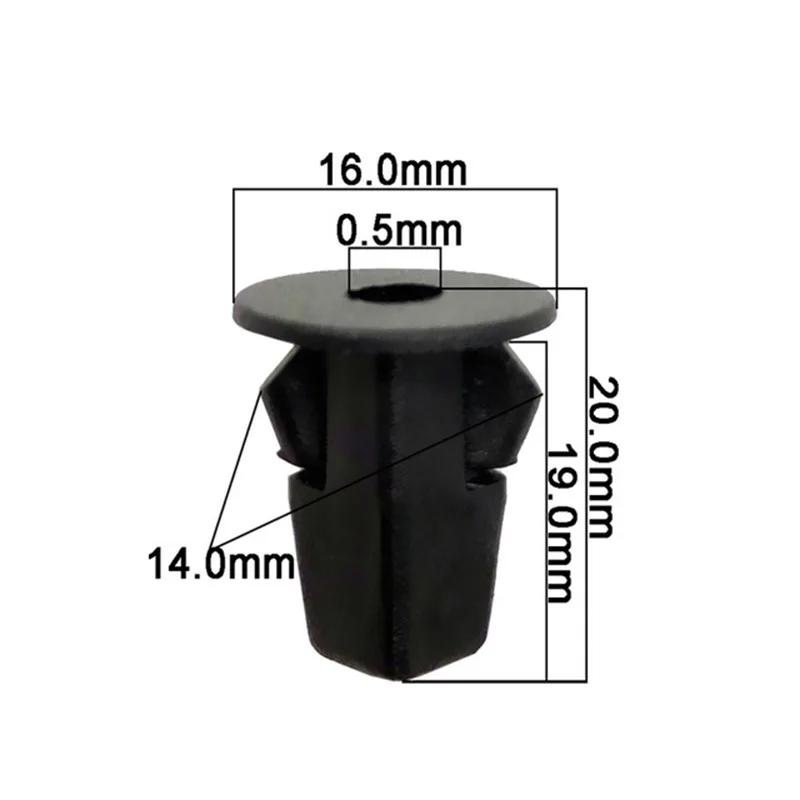 50Pcs Fastener Clips Fender Liner Screw Plastic Rivet Fastener Clips 8mm Holes For Toyota For Lexus Auto 90189-06013 China Mainland
