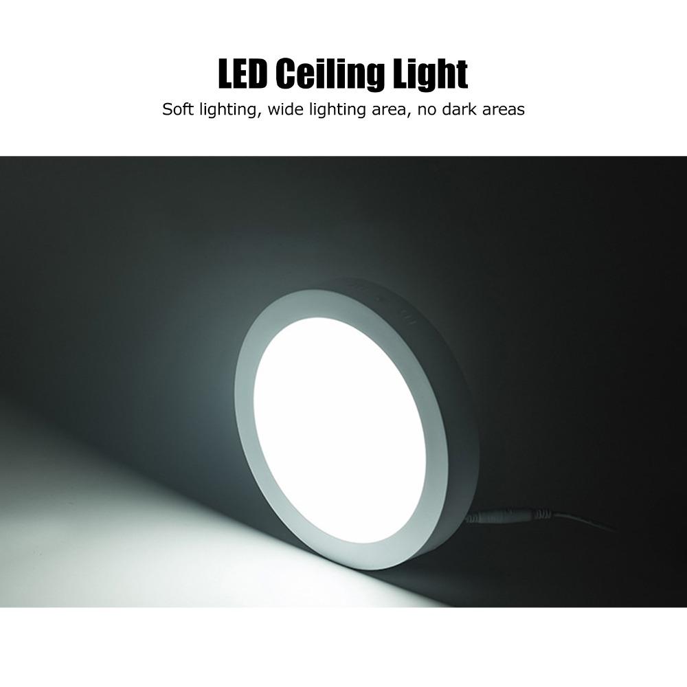 12W Panel Light 6500K White Light Ceiling Lamp Long Lifespan LED Ceiling Light Office
