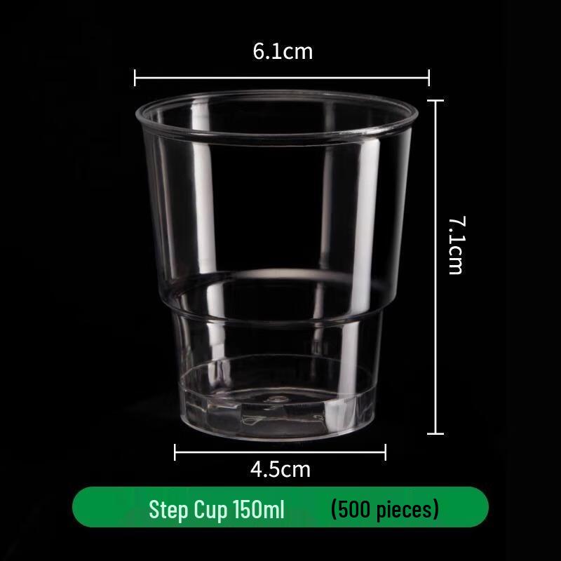 JINGRX 150ML Disposable Transparent Plastic Cups