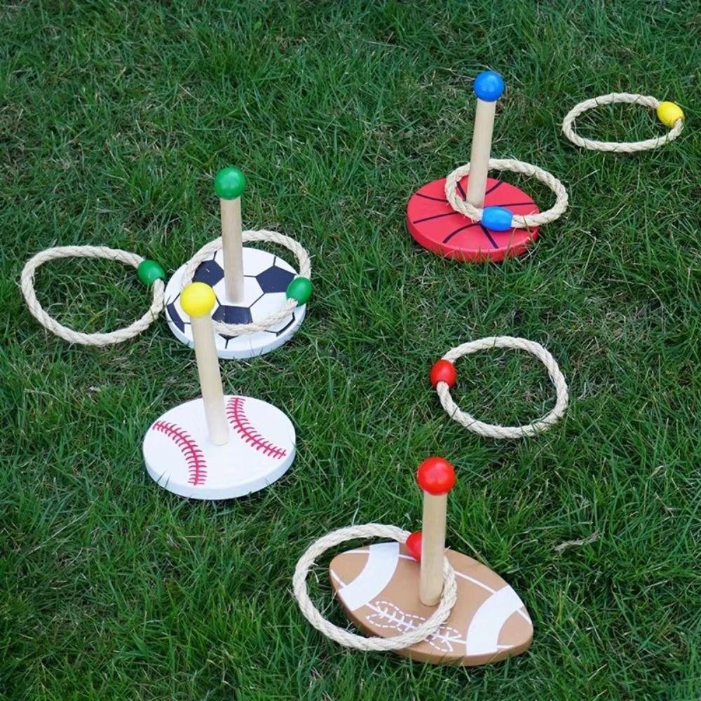Family Gathering Ring Toss Toy Sensory Play Outdoor Ball Hoop Game  Sports Toys