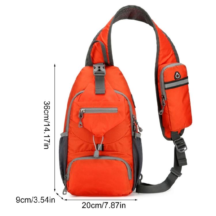 Mans Casual Daypacks Travel Chest Pocket Shoulder Backpacks Nylon Crossbody Bag