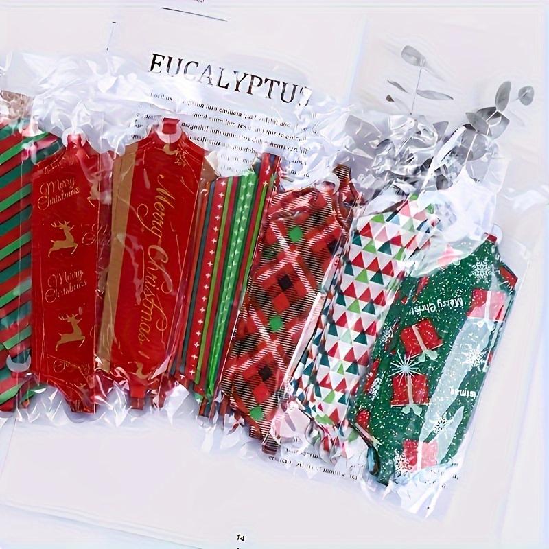 12/24PCS Christmas Pull String Bows Big 4.7 Inch Gift Bows Ribbon for Xmas Present Wrapping Florist Flower Basket DIY Decoration