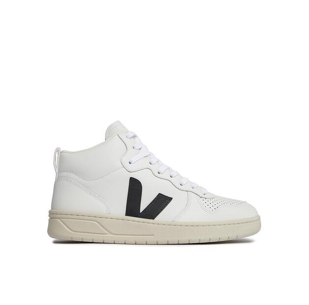 Мужские кроссовки Veja V-15 кожа vq0203304b белые