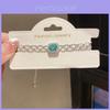 Geometrisches Zirkon Quadrat Mode Einfacher Anhänger Armband Mit Zirkonia Für Frauen