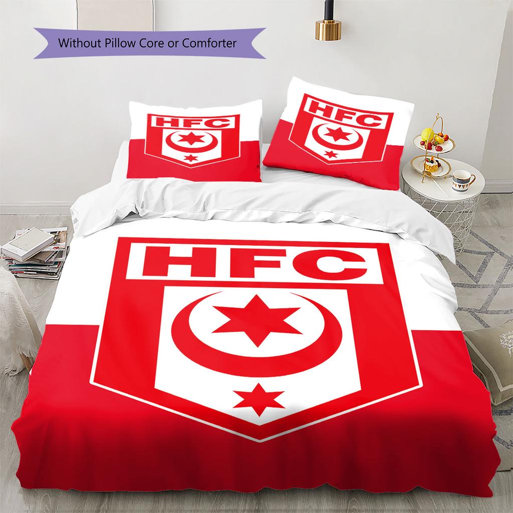 Hallescher FC Pattern Bedding,Quilt Set Quilt Cover Pillowcase Home Birthday Gift(1 * Duvet Cover + 2 * Pillowcase, Without Core)