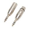 2Pcs 1 4 Inch TRS to XLR Adapter 6.5mm Stereo 1 4 TRS Male to XLR 3Pin Female and Male Stereo Balanced Sound Connector