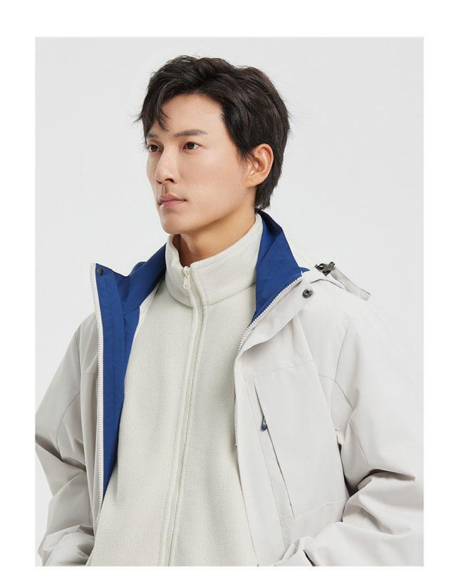 Duke Three-Proof Detachable Inner Layer Storm Jacket – Custom Logo Outdoor Trendy Mountaineering & Cycling Cotton Jacket