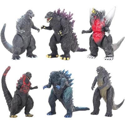 6Pcs New Godzilla Mini Action Figures For Garden/Room/Party Ornament Accessories