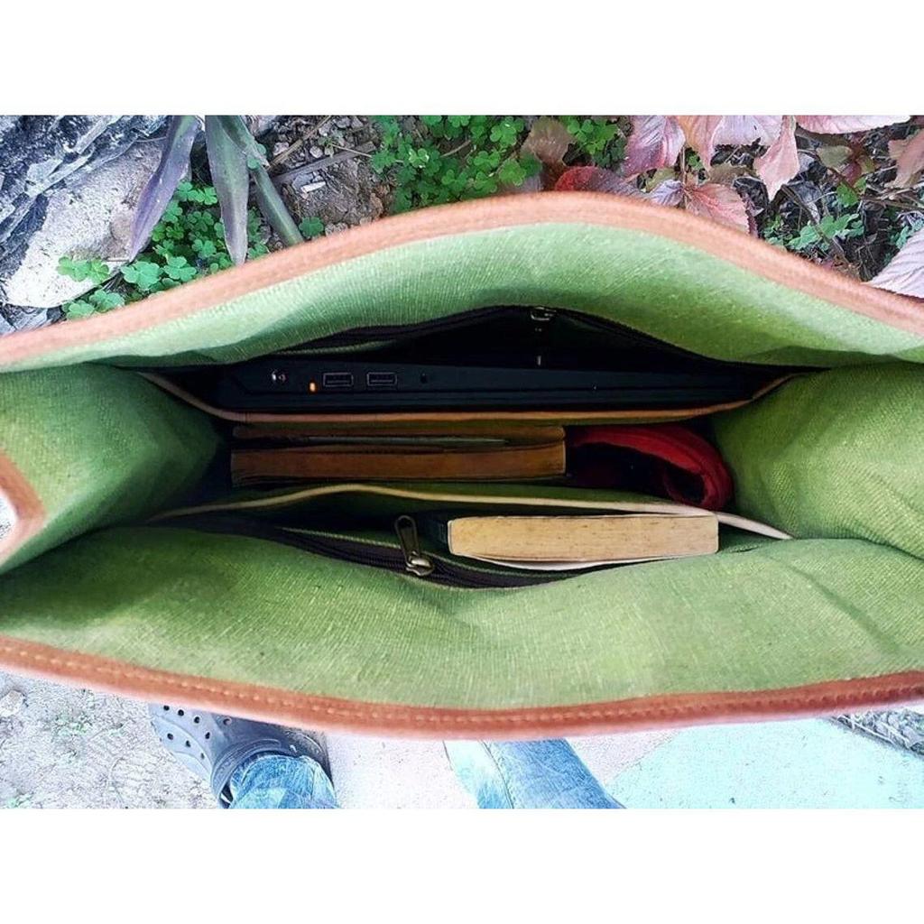 Leather Backpack Bag Laptop Travel Rucksack Men's Satchel Brown Vintage Genuine