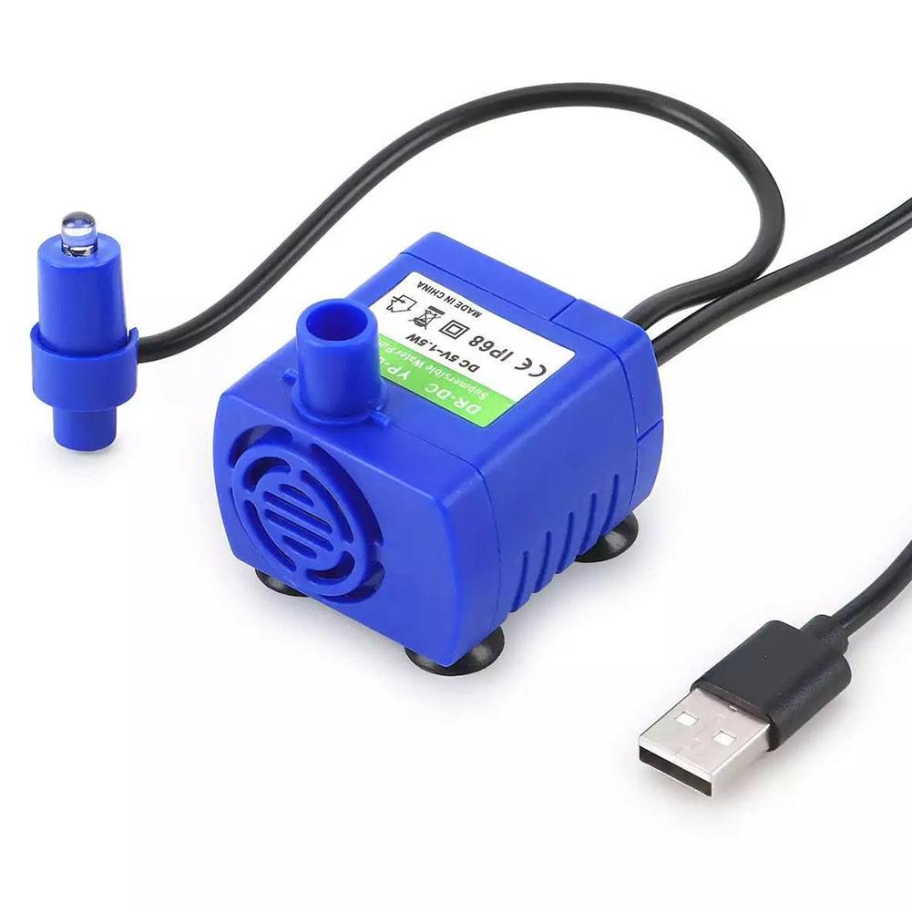 

Water Pump Pet Cat Water Fountain Pump With LED Light - Replacement Motor For Cats Dogs Water Dispenser - USB Plug Pet Accessory