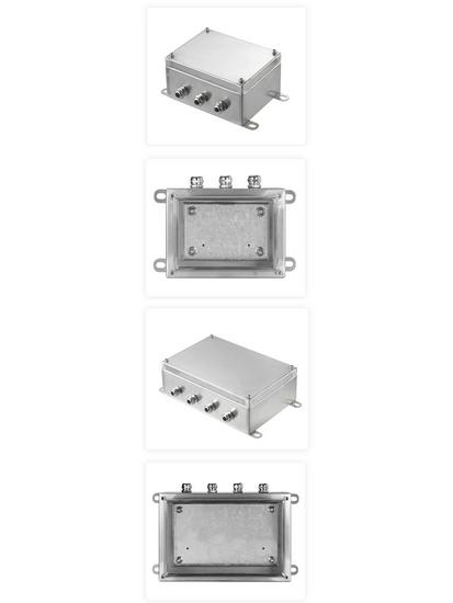 304 Stainless Steel Waterproof Junction Box, Dustproof & Corrosion-Resistant, Three-Proof UK Terminal Box for Outdoor Use.