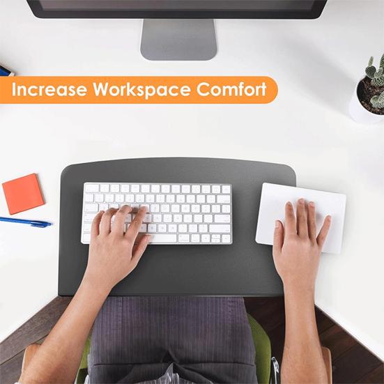 Clamp-on Corner Desk Connector Sleeve Plate Universal Simple Installation L-Shaped Desk Platform Extender Attachment