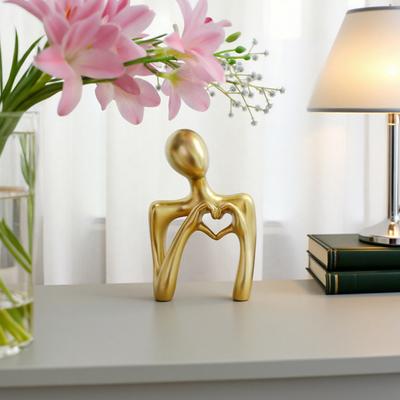 Statua Uomo Astratto Nordico Amore Calore Gesto Figurina Uomo Scultura Decorazione Ornamento Soggiorno Camera da Letto Ufficio