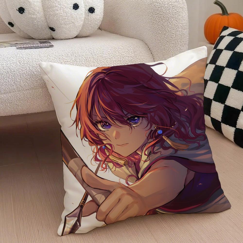Fantasy Japanese Anime YYona Of The Dawn Cushion Cover Throw Pillow Cover Hidden Button Durable Polyester Chair Cushion
