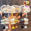 2Pcs/Set Resin Animal Keychain Hanging Keychain Sets Fashion Couple Pendant  Bag Charm