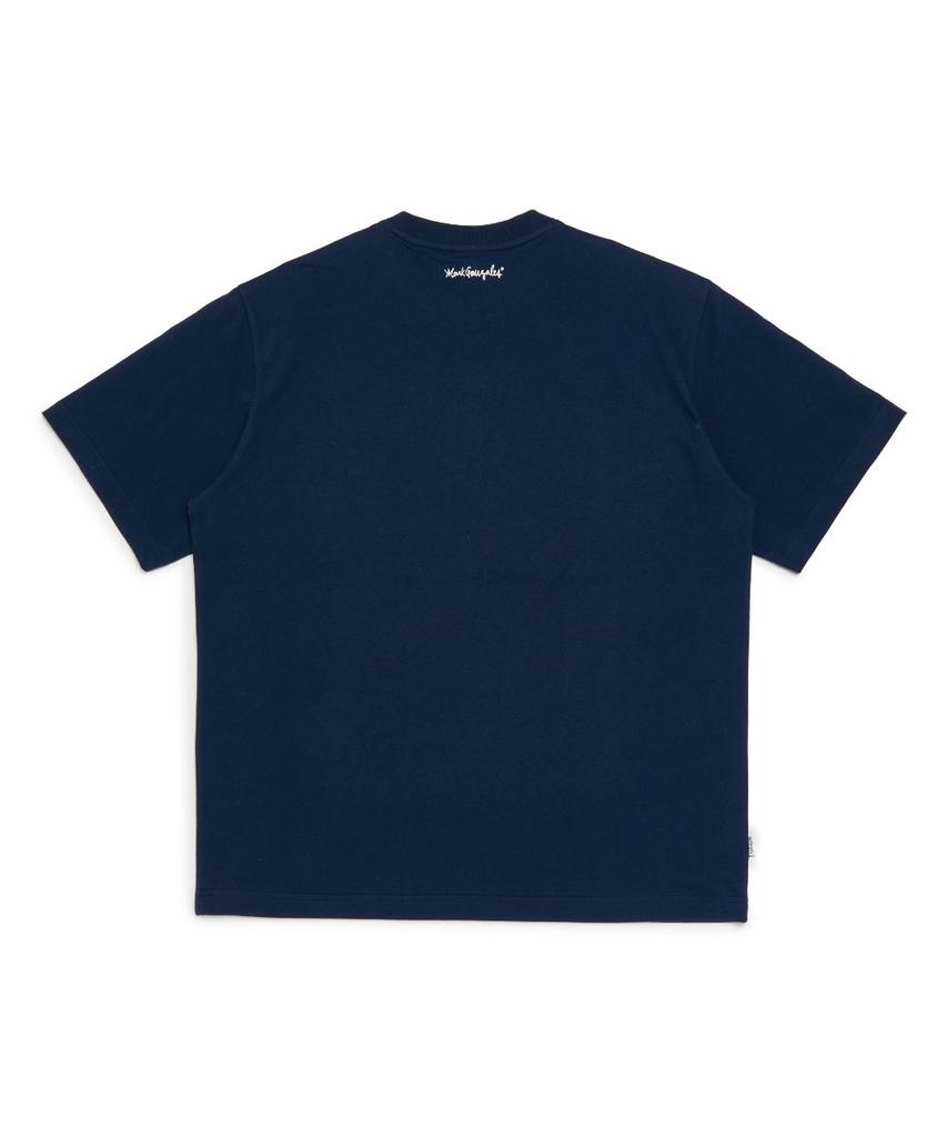 MARK GONZALES Angel Graphic Short Sleeve T-Shirt - Navy