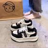 2025 Spring New Little White Shoes Women's Spring and Summer Sports Versatile Dad Shoes Casual Heightening Board Shoes Super Fire Panda