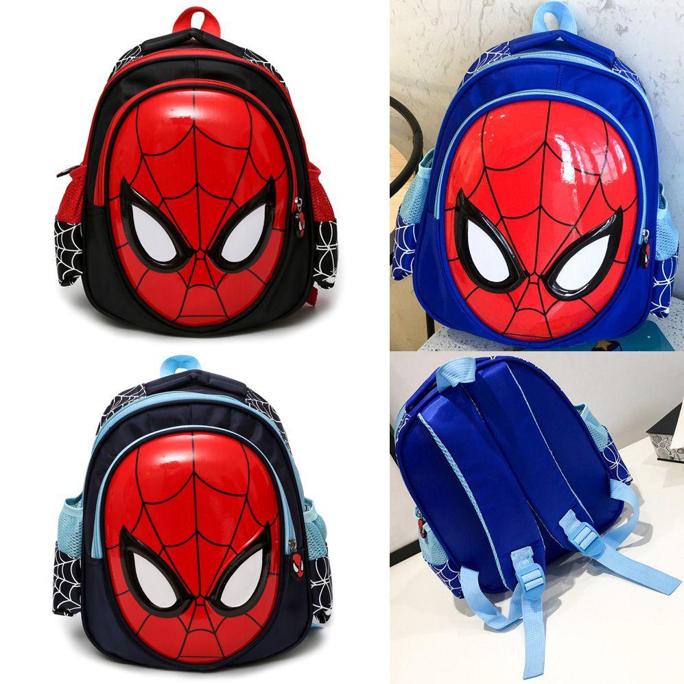 Spiderman 3d Usa School Bag Backpack Three Colors Boys Kids Children Gifts Boys