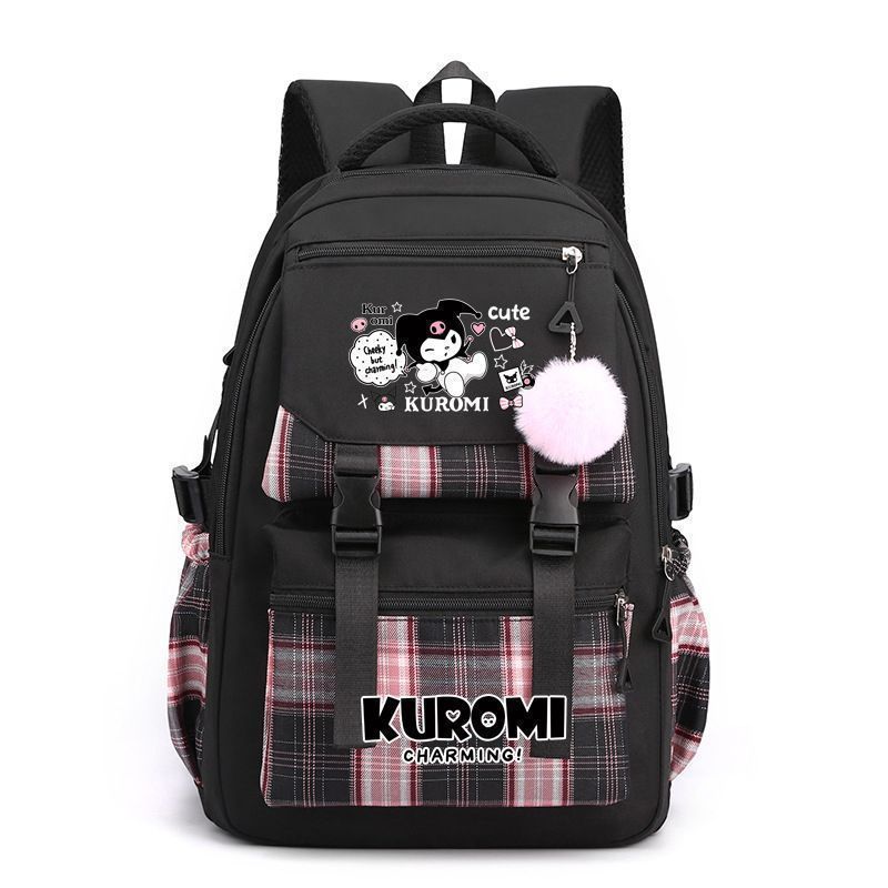 Kulomi Backpack for Elementary School Students, Korean Version, Cute Cartoon Girl, JK Backpack, Melody Junior High School Backpack for Girls