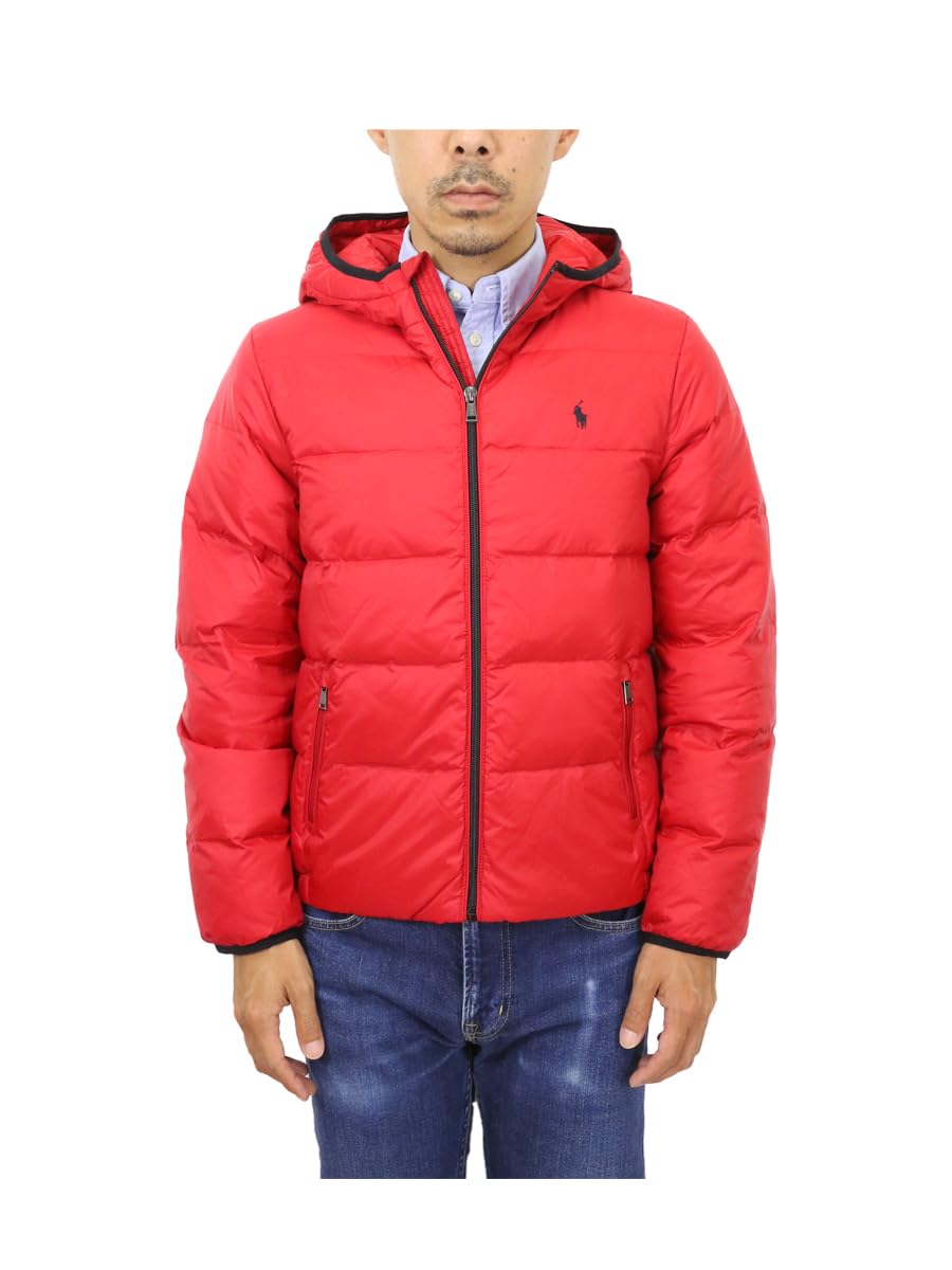 

POLO RALPH LAUREN Куртка/парка для мальчиков красного цвета, размер L, с принтом логотипа на спине, утепленная пухом, (Код товара 0101993)