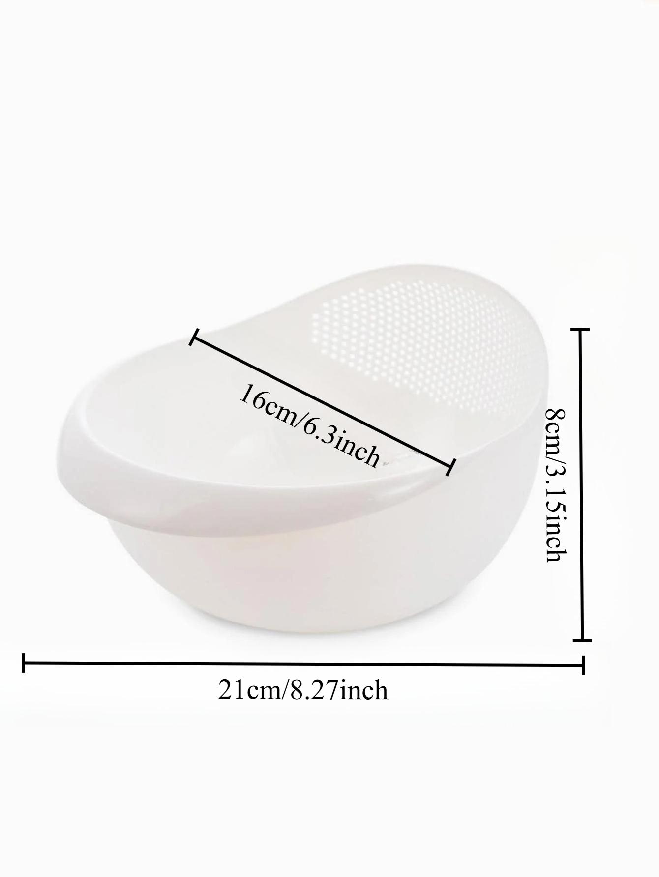 

Rice Washing Machine Rice Sieve Leakage Plastic Rice Washing Basin Basket Kitchen Supplies Drainage Basket білий