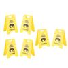 6PCS Dog Vomit Caution Sign Printed Funny Pet Vomit Warning Sign for Yard Home Office Remind Decoration