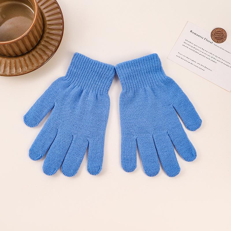 Warm Knit Touchscreen Gloves for Men, Women & Students - Versatile Cold Protection for Cycling & Everyday Use
