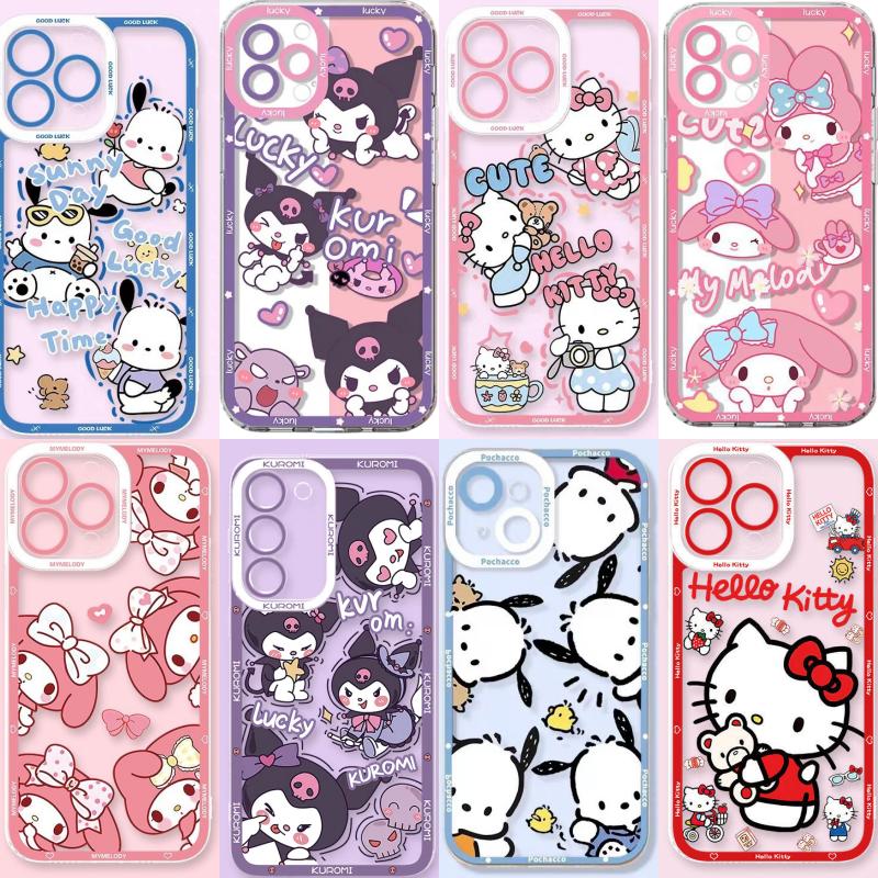 Sanrio Kuromi Hello Kitty Melody Case For Iphone 17 Air 17 Pro Max 16 15 14 12 13 11 Pro Max X 16 Plus 13 Mini Pochacco Casing