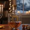 Chanukka Dreidel Whiskeyflaska Med Gyllene Hebreiska Bokstäver Kronkork Nyhet Whiskeyflaskor för Festival HemmaBar Display
