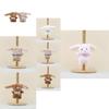 Cute Plush Bunny Pendant Keyring Fluffy Stuffed Animal Decorative Doll For Bags