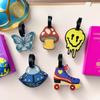 Cute Little Mushroom Cartoon Luggage Tag Luggage Check-in Tag Luggage Anti-lost Identification Tag Bag Ornaments