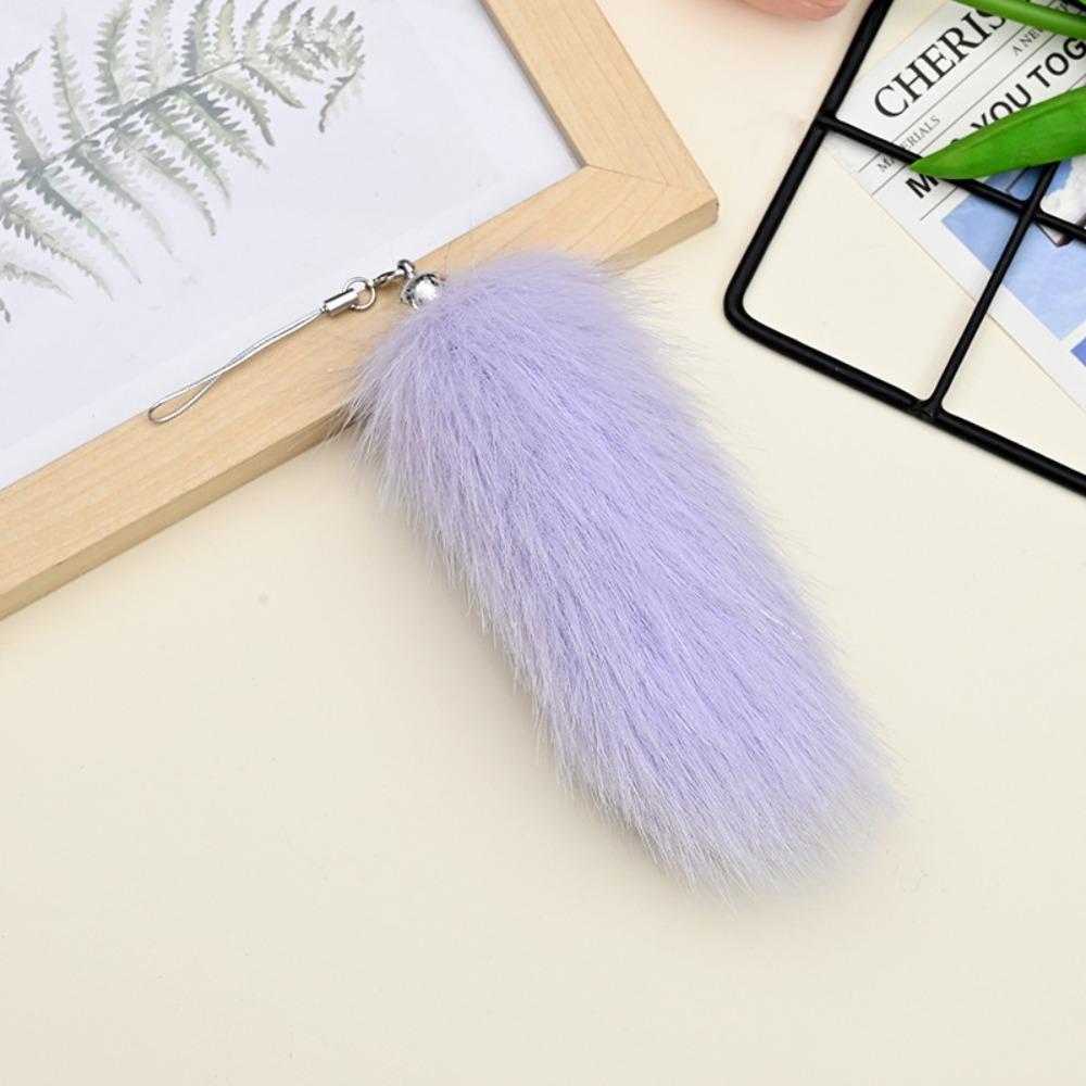 Backpack Plush Tail Keyring Key Holders Pompom Pendants Fashion Animal Tails Keychain  Car Charms