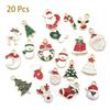 Enamel Alloy Fashion Jewelry Bracelet Pendant DIY Craft Christmas Charms Set Xmas Tree Hanging