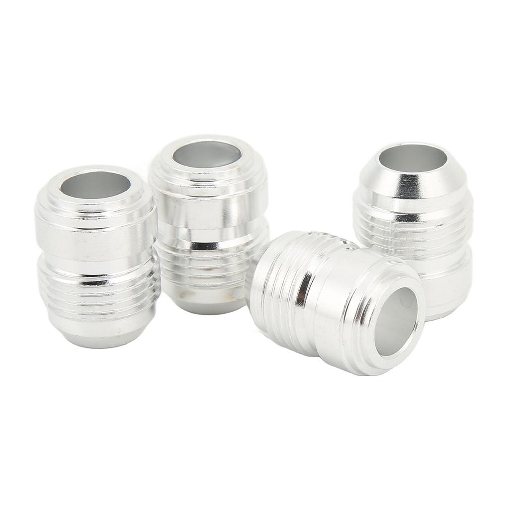 4 Pcs 10AN Weld On Bung Fitting 34in Thread Aluminium Alloy Male Hose Pipe End Adapter