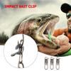 10-50pcs Impact Bait Fishing Lure Clip Stainless Steel Impact Bait Clip PE Decoupling Accessories Fishing Hook Tools