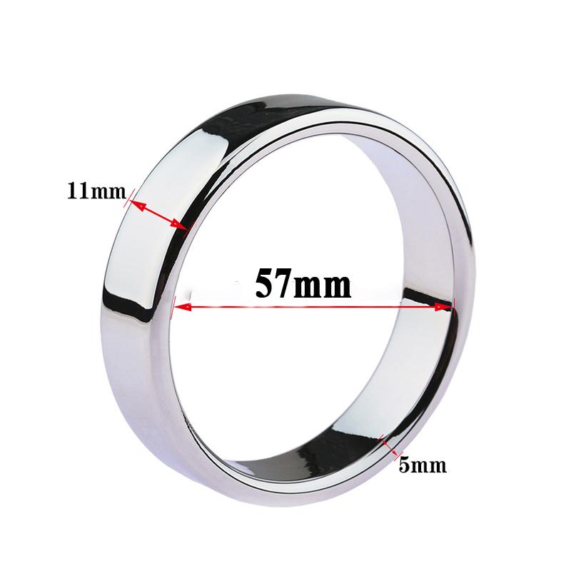 6 Sizes Stainless Steel Male Penis Ring Ball Scrotum Stretcher Ejaculation Delay Metal Cock Rings BDSM Sex Toys For Men Cockring