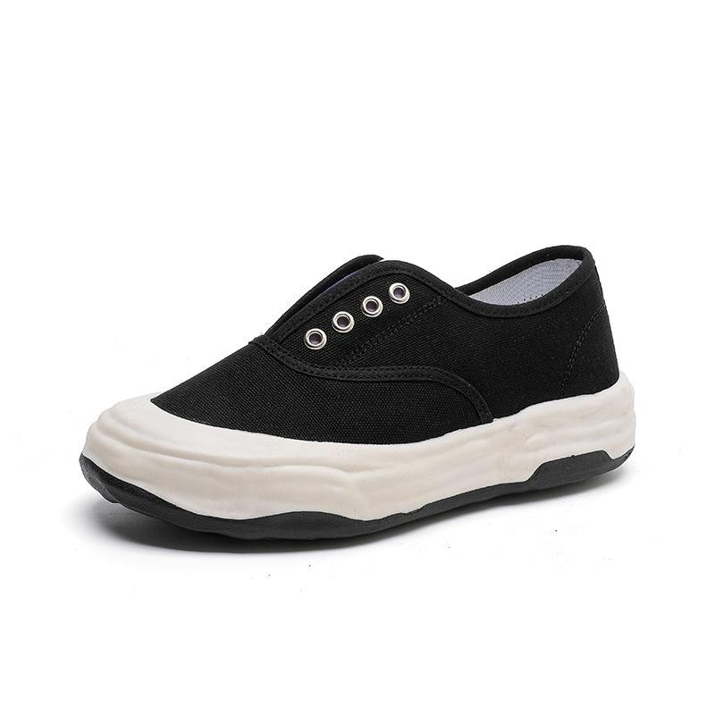 Damesko Vår Ny Mote Pustende Canvas Sko Kvinnelige Studenter Casual Mesh Tide Match Skateboard Sko Street Shot