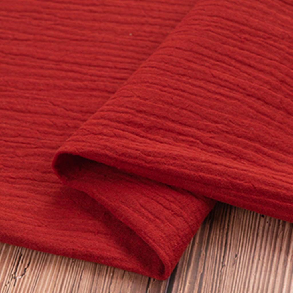 moonfarm Fluffy Double Gauze 20 Colors Solid 2m x Hypoallergenic Fabric, Available, Cotton, Approx. 1.4m Wide, Flexible, Lightweight, Quick-Drying,