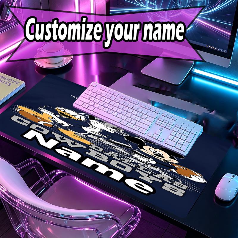 Custom Name Personalized Dallas Cowboys Pattern Mousepad, Laptop PC Desk Mat, Decorative Desk Mat for Home Keyboard Pad Gift