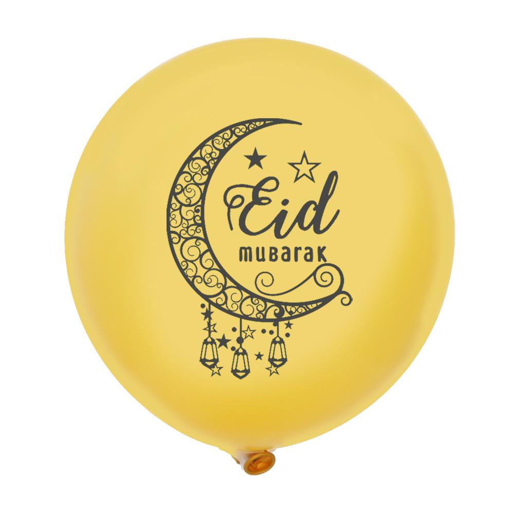 Eid Mubarak Latex Balloon Ramadan Decorations For Home Air Globos Islamic Muslim Party 2025 Ramadan Kareem baloon Gifts Eid