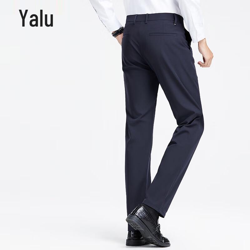 Yalu Men's Anti-Wrinkle Straight-Leg Business Casual Pants