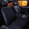 Plaid Heated Car Seat Cushion for All Seasons - Single Seat Interior Accessory.