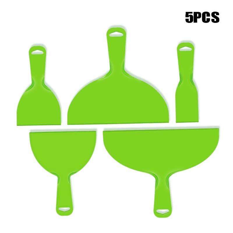 5/6 Pcs Plastic Scraper Set Spatula Putty Knife Spreader Filler Painting Paint DIY