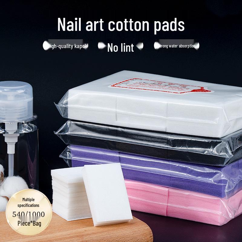 540/1000pcs Disposable Nail Polish Remover Pads for Manicure