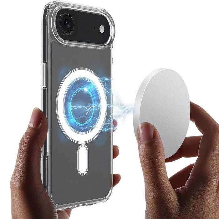 Case for iPhone Air - BOOLING - Shockproof with Transparent Magnetic Circle - 2 Tempered Glasses
