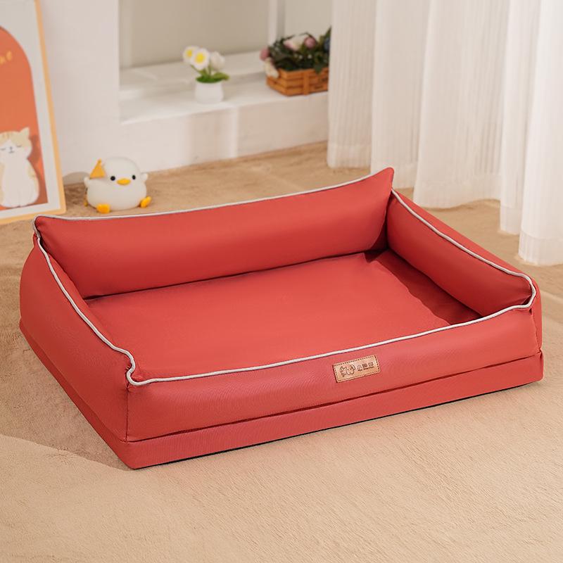 Cama para Cão de Tecido Oxford: Ninho Oval Quatro Estações para Animais de Estimação